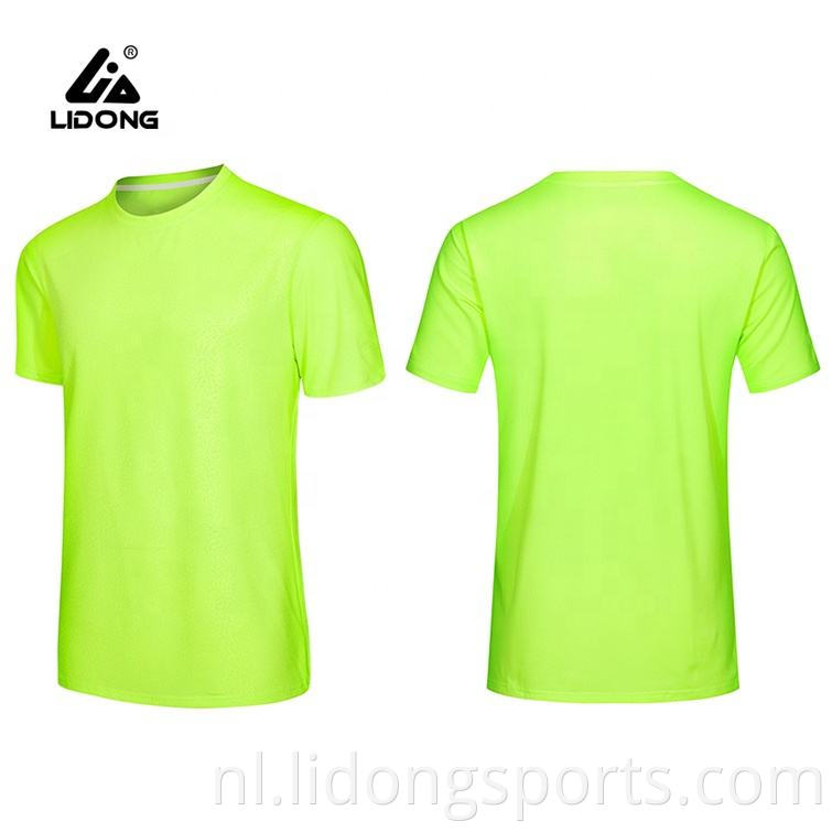 Lidong lege mode sneldrogend mesh zacht dunne casual t-shirt voor mannen vrouwen